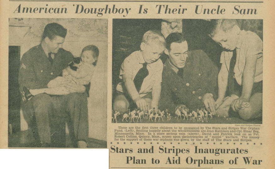 'American Doughboy Is Their Uncle Sam'. The Stars and Stripes, Vol. 2, No. 24, 26 Sep 1942
